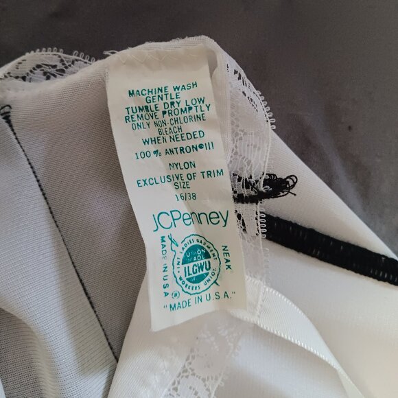 Vintage Custom Made OOAK White Sheer JC Penney Slip Dress Lolita Faerie Fairy - Picture 3 of 13